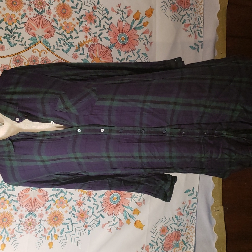 Plaid midi dress
